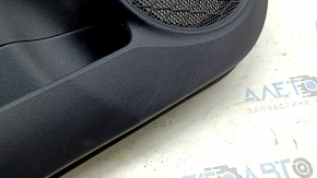 Front left door panel for Toyota Prius 50 16-22, black with gray insert, with armrest, scratches, dry-cleanable