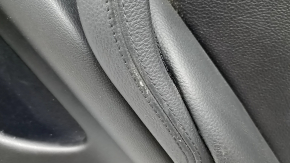 Door trim card rear right BMW X5 F15 14-18 leather black Dakota without curtain, Harman Kardon, insert and armrest black leather, molding under the tree, with backlight and handle, scratches, tears, a