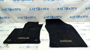 Set of floor mats for Toyota Prius 50 16-22, black, dry-cleanable