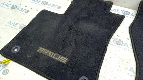 Set of floor mats for Toyota Prius 50 16-22, black, dry-cleanable