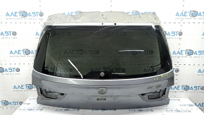 Bare trunk door with glass, upper part, BMW X5 F15 14-18, tinted, graphite A52M, butt
