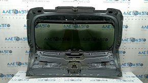 Bare trunk door with glass, upper part, BMW X5 F15 14-18, tinted, graphite A52M, butt