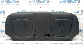 Rear seat cushion, 2nd row, BMW X5 F15 14-18, black Dakota leather, heated, one-piece seat, contact with water, dented, scratches, needs cleaning