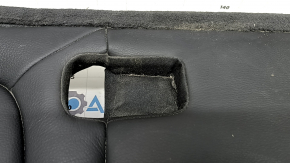 Rear seat cushion, 2nd row, BMW X5 F15 14-18, black Dakota leather, heated, one-piece seat, contact with water, dented, scratches, needs cleaning