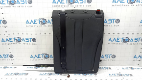 Rear seat backrest, 2nd row, left, BMW X5 F15 14-18, black Dakota leather, heated, with seat belt, contact with water, dented, needs cleaning