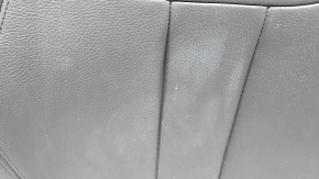 Rear seat backrest, 2nd row, left, BMW X5 F15 14-18, black Dakota leather, heated, with seat belt, contact with water, dented, needs cleaning