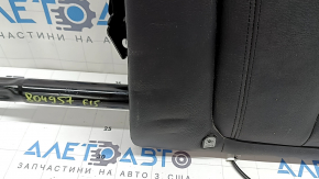 Rear seat backrest, 2nd row, left, BMW X5 F15 14-18, black Dakota leather, heated, with seat belt, contact with water, dented, needs cleaning