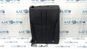Rear seat back, 2nd row, right, BMW X5 F15 14-18, black Dakota leather, heated, scratches, dented