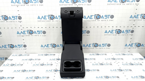 Rear seat backrest, 2nd row, central, BMW X5 F15 14-18, black Dakota leather, scratches