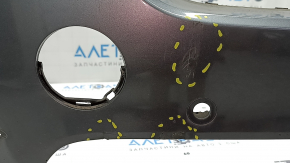 Bare front bumper BMW X5 F15 2014-2018 with 2 parking sensors, headlight washers, graphite, dents, scratches, non-factory holes