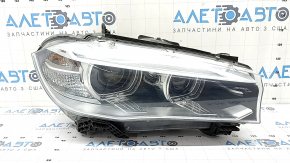 BMW X5 F15 14-18 right front headlight assembly, xenon adaptive, with mountings, sand, scratches