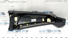 Rear seat side panel, 2nd row, left, BMW X5 F15 14-18, black Dakota leather, dented