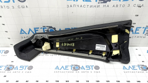 Rear seat side panel, 2nd row, right, BMW X5 F15 14-18, black Dakota leather, dented, needs cleaning