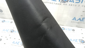 Rear seat side panel, 2nd row, right, BMW X5 F15 14-18, black Dakota leather, dented, needs cleaning