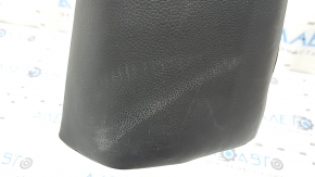 Rear seat side panel, 2nd row, right, BMW X5 F15 14-18, black Dakota leather, dented, needs cleaning