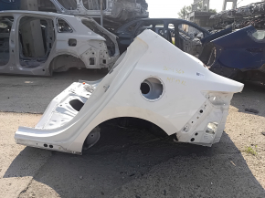 Quarter wing rear left Mazda 3 19-24 4d, white, on the body, bumpers