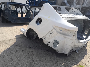 Quarter wing rear left Mazda 3 19-24 4d, white, on the body, bumpers