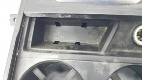 BMW X5 F15 14-18 center console pocket with cup holders, black, with cigarette lighter, without ashtray, water resistant