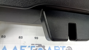 BMW X5 F15 14-18 black lower trunk door trim, 2 pieces with plug, scratches, needs cleaning