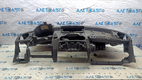 Fiat 500 12-15 black dashboard without airbag