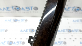 Right side trim panel for the center console of a BMW X5 F15 14-18, poplar wood, scratches