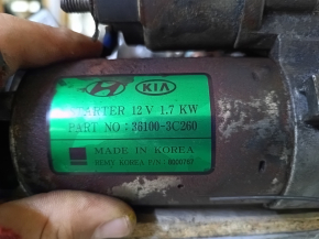 Kia Sorento 16-20 3.3 starter water damage, for spare parts