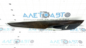 BMW X5 F15 14-18 front left door trim molding, poplar wood, with overlay, scratches