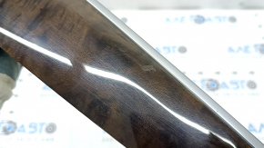 BMW X5 F15 14-18 front left door trim molding, poplar wood, with overlay, scratches