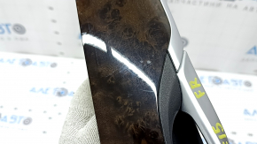 BMW X5 F15 14-18 front right door trim molding, poplar wood, with overlay, scratches