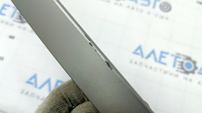 BMW X5 F15 14-18 Pure Experience rear bumper molding, silver, cracks, scratches, broken guides