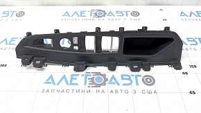 Front left power window control trim for BMW X5 F15 14-18, black with chrome, scratches