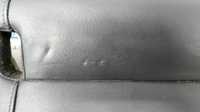 Rear seat cushion for Audi A4 B8 13-16, black leather combined with Alcantara, gray stitching, perforation, S-Line, dented, needs cleaning, scratches