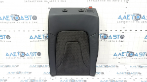 Left rear seat backrest for Audi A4 B8 13-16, black leather combined with Alcantara, gray stitching, perforation, S-Line, dented, scratched