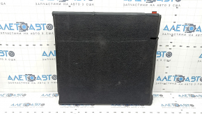Right rear seat back with armrest, Audi A4 B8 13-16, black leather combined with Alcantara, gray stitching, perforation, S-Line, with seat belt, dented, scratched, worn