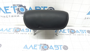 Rear central headrest Audi A4 B8 08-16 leather black gray stitching, dented