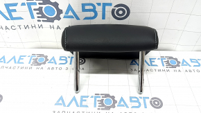 Rear central headrest Audi A4 B8 08-16 leather black gray stitching, dented
