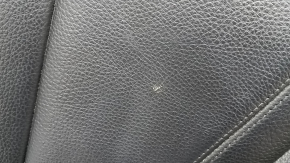 BMW X5 F15 14-18 black Dakota leather upper passenger seat trim, heated, water damage, oxidized chip, scratches