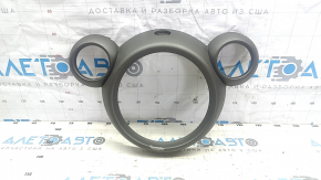 Mini Cooper Countryman R60 11-13 dark gray dashboard trim, peeling paint