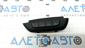 Front left seat memory buttons for Audi A4 B8 13-16 rest type 2, black cover, broken mount