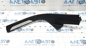 BMW X5 F15 14-18 black rear right door sill plate for 2 rows with chrome insert, scratches, dents