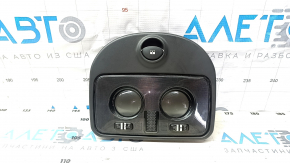 Fiat 500 12-19 front light, black, under the sunroof, with trim and button