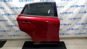 Toyota Venza 21-24 right rear door assembly, red 3T3, keyless, micro-cracks in the varnish
