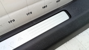 Volvo XC60 18-25 front left door sill trim, black with chrome, worn