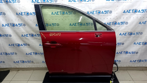Front right door assembly for Toyota Venza 21-24, red 3T3, keyless, micro-cracks in the varnish, bumps