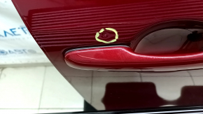 Front right door assembly for Toyota Venza 21-24, red 3T3, keyless, micro-cracks in the varnish, bumps
