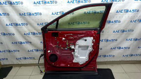 Front right door assembly for Toyota Venza 21-24, red 3T3, keyless, micro-cracks in the varnish, bumps