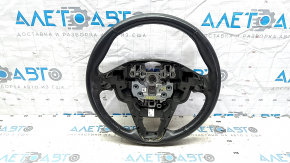 Steering wheel bare Ford Fusion mk5 13-16 leather black, worn