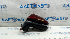 Left side mirror assembly for Toyota Venza 21-24, 12 pins, turn signal, heated, BSM, backlight, red