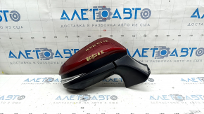 Right side mirror assembly for Toyota Venza 21-24, 12 pins, turn signal, heated, BSM, backlight, red