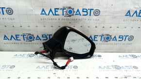 Right side mirror assembly for Toyota Venza 21-24, 12 pins, turn signal, heated, BSM, backlight, red